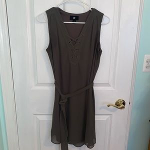 IZ BYER Army Green Dress